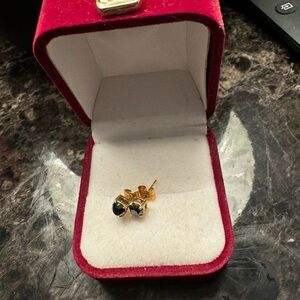 Black diamond earrings